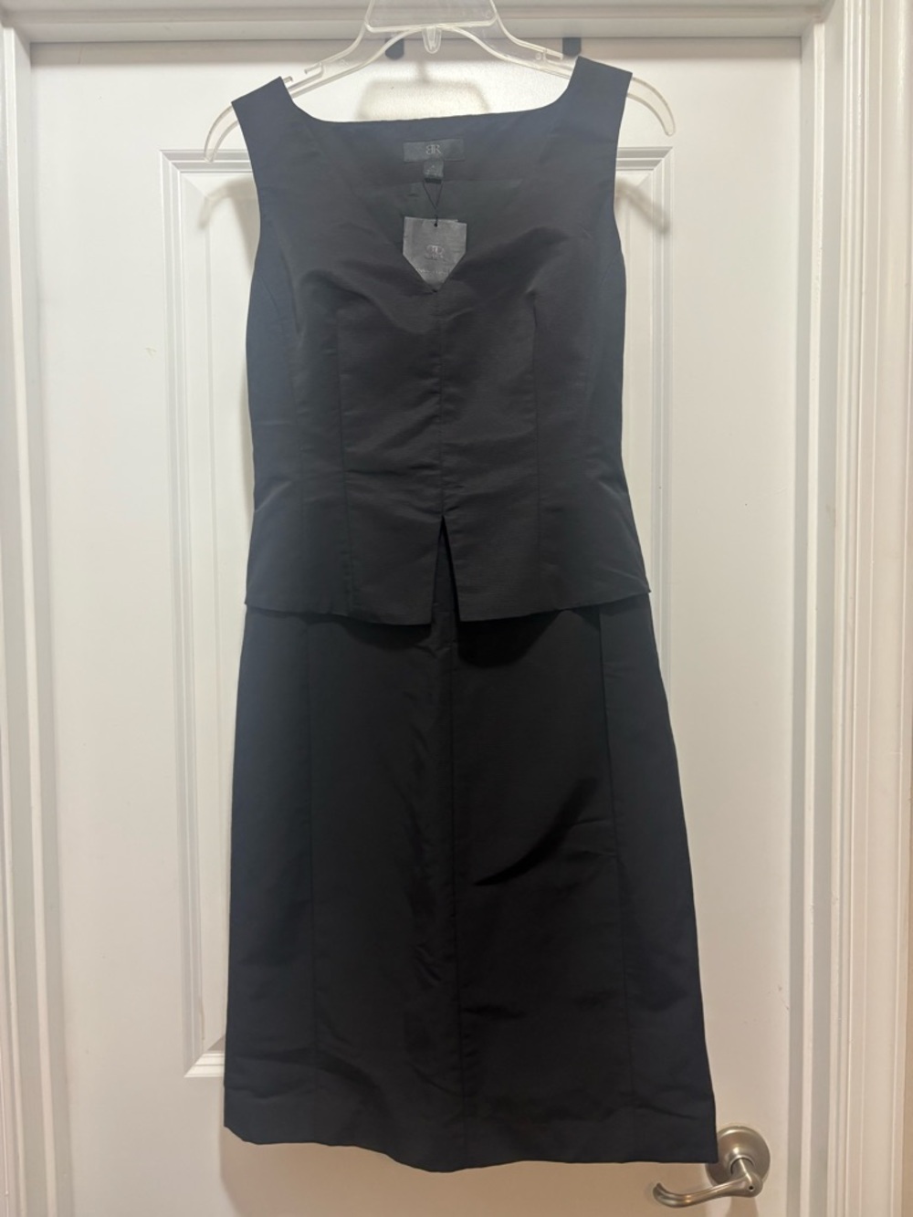 Banana Republic Monogram Classic Black Sleeveless Sheath Dress - Women's Dress
